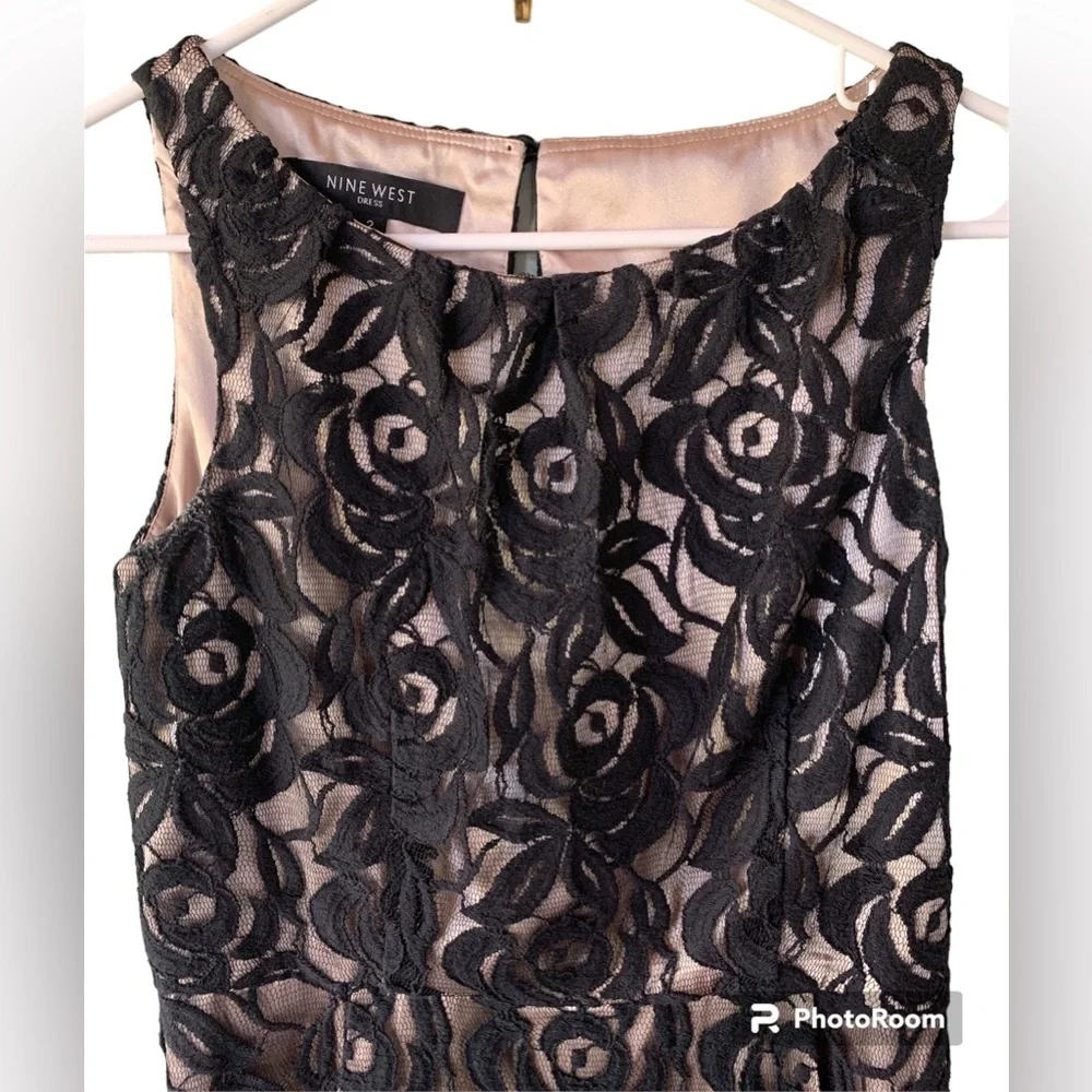 Nine West black lace dress size 2 Little black dress